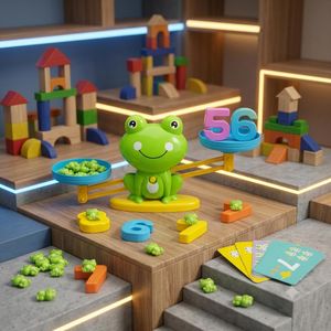 Froggy Balance: Math Counting & Scale Puzzle Toy