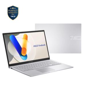 Asus لابتوب اسوس فيفو بوك15 نحيف وخفيف الوزن، معالج Intel Core 7 150U ذاكرة RAM سعة 16 جيجابايت قرص تخزين SSD سعة 512 جيجابايت بطاقة رسومات Intel UHD شاشة FHD مقاس 15.6 بوصة نظام Windows 11 طراز X1504VA-BQ857W لون فضي (Cool Silver)