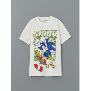 LC Waikiki Crew Neck Sonic Printed Boy's T-Shirt