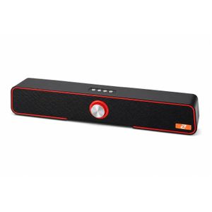 ZERO سبيكر بلوتوث محمول بصوت ستيريو قوي 10W وبطارية 1500mAh – تدعم USB وTF Card، لون اسود في احمر، موديل Z230