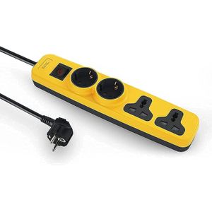 iLOCK Four-port power strip (two Choco plugs + two universal plugs) (yellow)