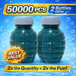 50000 طلقة جل (عبوتين) لمسدسات الجل – خرز يتمدد بالماء – مناسب لجميع المسدسات – يُنقع في الماء قبل الاستخدام – عرض توفير