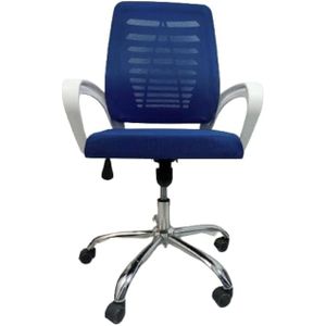 Fox Mash Chair Blue White Body Fixed Handles EL-Motahida