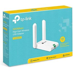 TP-Link محول USB لاسلكي قوي الاشارة 300 ميجابت لكل ثانية - موديل TL-WN822N من تي بي لينك