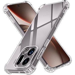 Compatible with Oppo Find X9 Pro, Cover Silicone Transparent TPU Gorilla Anti-shock Protector Camera Shockproof Corners - Clear
