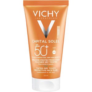 Vichy فيشي كابيتال سولاي واقي شمس بي بي كريم ملون للتحكم بلمعان البشرة, للبشرة المختلطة إلى الدهنية SPF50 ٥٠ مل