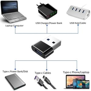 Baseus USB To Type C OTG Adapter USB USB-C Male To Micro USB Type-c Female  Converter For Macbook Samsung S20 USBC OTG Connector