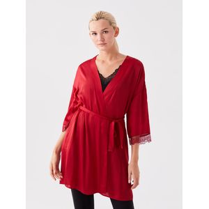 LC Waikiki Women's Shawl Collar Plain Nightgown