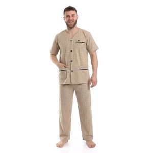 Shorto بيجاما رجالي مطبوعه كلاسيك - 2286- كافيه