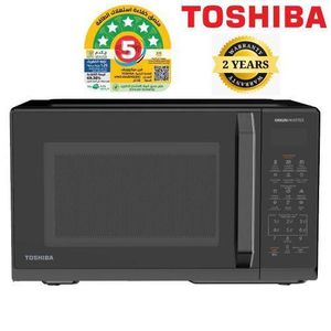 Toshiba ميكروويف سعة 25 لتر – 900 واط، أسود، بتقنية العاكس، سهل التنظيف، إذابة التجميد تلقائيًا MW3-EM25PEI(BK)