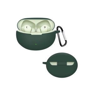 Compatible with Earphone Case Cover Compatible for Oppo Enco Air 3 Pro, Soft Silicone Skin Case Cover Shock-Absorbing Protective Case with Keychain