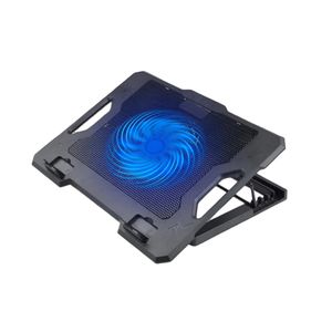 Crash روحة للابتوب من كراش C1000، مروحة كبيرة، إضاءة LED، متوافقة مع أجهزة تصل حتى 17 بوصة