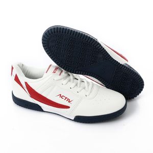 Activ Leather Low Cut Sneakers White & Red