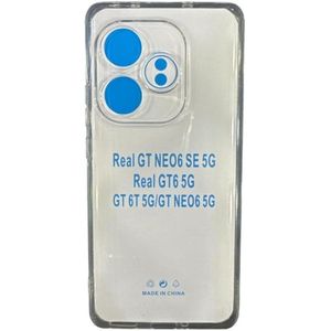 جراب Realme GT Neo6 SE/GT6/GT6T 5G - غطاء TPU شفاف مقاوم للصدمات
