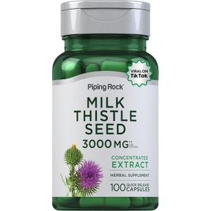 Milk Thistle Seed Extract 1000 mg 100 Capsules by Piping Rock Health Products