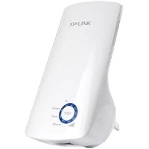 TP-Link موسع نطاق واي فاي بسرعة 300 ميجابت في الثانية، بتردد 2.4 جيجاهرتز، ومعدل إشارة يصل إلى 300 ميجابت في الثانية، وهوائيان داخليان، ومنفذ إيثرنت واحد (RJ45)، موديل WA850RE أبيض