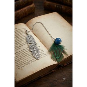 Elegant Feather-Design Metal Bookmark – A distinctive accessory for reading enthusiasts and a gift for book lovers.