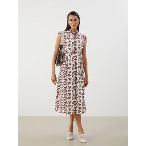 LC Waikiki Patterned Shirt Dress