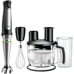 Braun MultiQuick 7 Hand Blender MQ7075X, Black, 1000W, Mixer, ActiveBlade System, EasyClick Plus System, Splash Control.