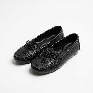 Comfortable women's shoes made of premium Italian leather - Special sizes (39-43) - Model 6-306-12 - Black