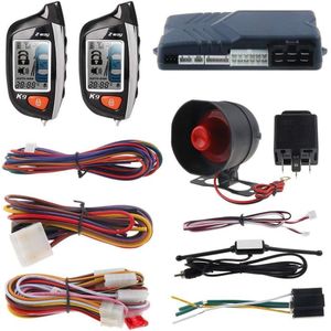 نظام إنذار سيارة ثنائي الاتجاه EASYGUARD EC200-K9 مع شاشة LCD، تشغيل عن بُعد للمحرك، وضع مؤقت التوربو، إنذار الصدمات، يعمل بجهد 12 فولت تيار مستمر