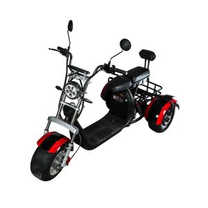Dream Land Harley Scooter Ride-on Electric Scooter 10", 3 Wheels with Aluminum Frame - Black & Red - X12