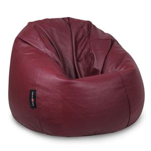 Bean2GO Grand Leather Beanbag By Bean2go - Burgundy