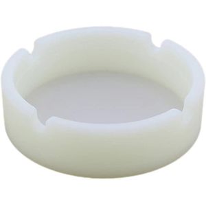 طفاية سجائر مضيئة من السيليكون تتوهج في الظلام من بيسبورتابل، مناسبة كزينة لسطح الطاولة للمنزل والمكتب، أبيض