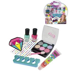 Girl Cosmetic Makeup Gift Set Includes Lip Gloss Nail Polish Eye Shadow Makeup for Children - No: MBK-392