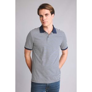 Defacto Cotton Regular Fit Piqué Striped Polo T-Shirt