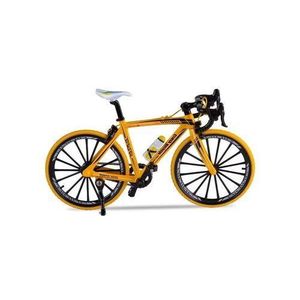 Scale Die-Cast Road Bike Model - Assorted Color Miniature Bicycle for Collectors, Dioramas, and Toy Vehicle Enthusiasts