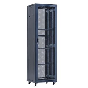 HDPLUS FP8042 42U FP 800*1000*2055MM Floor Standing Server Rack , Steel mesh perforated double front door