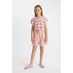 Defacto Girl Jumpsuit Jump Suit - Red