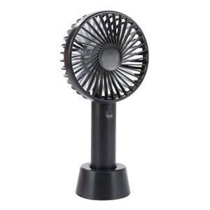 Mini Handheld Fan With USB Port, Battery Operated, Compact And Rechargeable, Summer Table Fan For Air Cooling (black)