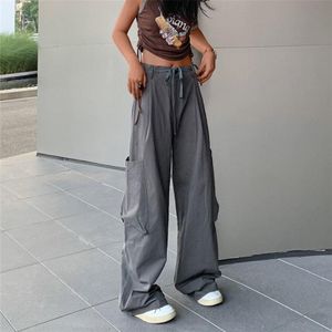 QWEEK Cyber Y2K Streetwear White Jogging Sweatpants Women Harajuku Egirl  Sports Pants Oversized Hip Hop Letter Wide Leg Trousers