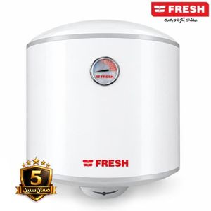 Fresh سخان مياه فريش ريلاكس كهرباء 40 لتر، أبيض، تصميم أسطواني، عزل بولي يوريثان، أمان مزدوج، مقياس حرارة تماثلي، ضمان 5 سنوات