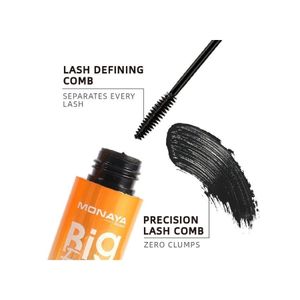 Monaya M010 Big Eyes Extended The Thick Mascara â€“ Volumizing & Lengthening Professional Makeup, Cheap Makeup â€“ 13ml