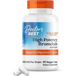 Doctor High Potency Bromelain, 3000 GDU 500 mg, 90 Capsules