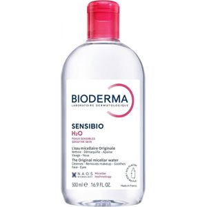 Bioderma ماء ميسيلار سينسبيو H2O الأصلي لإزالة المكياج وتنظيف البشرة الحساسة 500 مل - بيوديرما