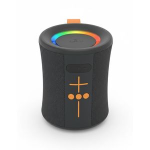 Kisonli مكبر صوت بلوتوث محمول موديل Q36 مع إضاءة RGB ملونة، مقاوم للماء، صوت محيطي عالي الجودة، وقت تشغيل طويل، مثالي للحفلات والرحلات