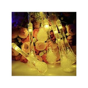 زينة رمضان فرع نور ليد زجاجة كريستال-warm