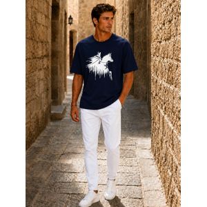 Hero Basics تيشيرت اوفر سايز مطبوع فارس