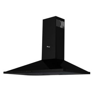 Purity شفاط مطبخ بيراميد، 60 سم، 650 متر مكعب/ساعة، 3 سرعات، إضاءة LED ، فلاتر من الألومنيوم والكربون، اسود،BL  ETO 60