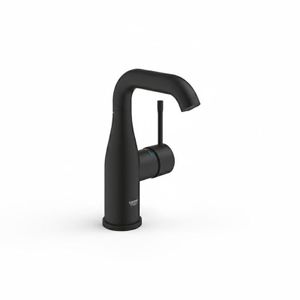 Grohe خلاط حوض جروهي ايسانس 1 فتحه مقبض من الجانب بدون الطابق اسود مط 
