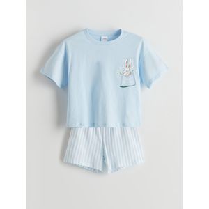 LC Waikiki Crew Neck Girl's Shortie Pyjama Set