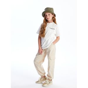 LC Waikiki Elastic Waist Girl's Cargo Parachute Trousers