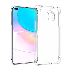 جراب شفاف من السيليكون المرن الناعم لهاتف هواوي نوفا 8i / هونر 50 لايت، مقاوم للصدمات، مع زوايا معززة.