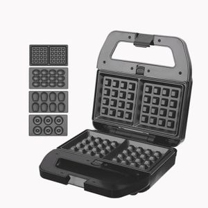Dsp Sandwich maker & Waffles, Nuts, Donuts, Shells MAker 4 * 1 with thermostat 800W KC1237 Black*Silver