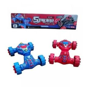 Alsafwa Spider Stunt Car Toy for Kids 2 Piece Set RC Style Stunt Cars with Forward and Reverse Movement 360 Degree Rotation Sideways Drifting Flips and Light Up Effects Four Large Wheels for Flexible Movement Fun Racing and Action Play Suitable for Ages 3+