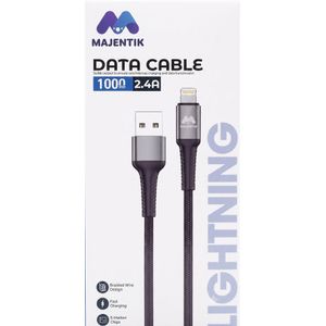 Majentik CL023 USB To Lightning Fast Charging Cable 2.4A - Silver